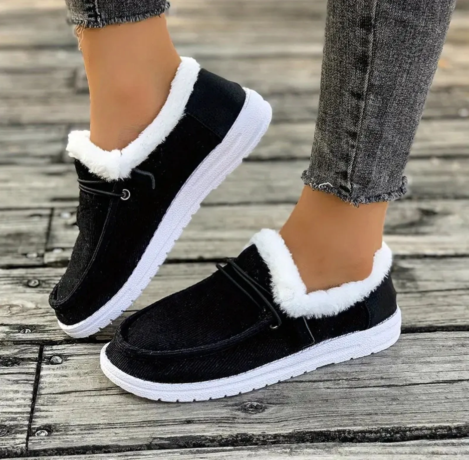 Winter Boots For Women Warm Snow Ankle Booties Slip On Outdoor Fur Lined Comfortable Fashion Casual Loafers Shoes