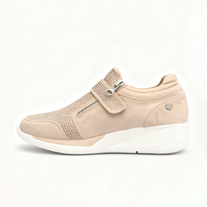 Wedge Heel Women’s Fashion Sneakers - Stylish Casual Sport Wedge Shoes for Daily Wear