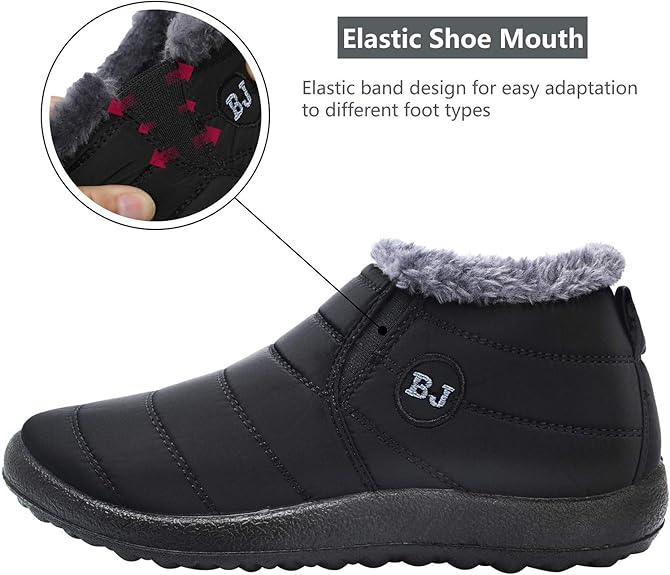 Winter Snow Boots for Women Anti-Skid House Shoes Ankle Boots Indoor Outdoor