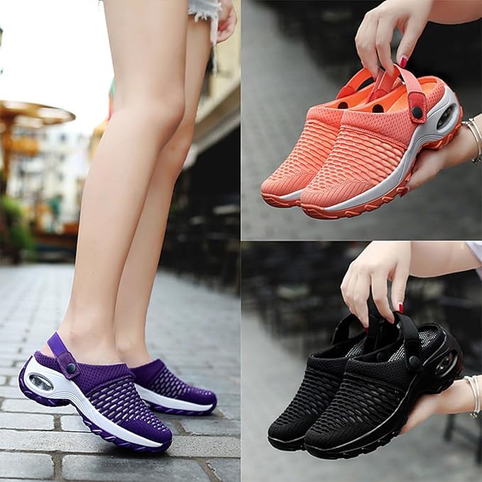 Women's Orthopedic Clogs with Air Cushion Support to Reduce Back and Knee Pressure, Orthopedic Shoes for Women