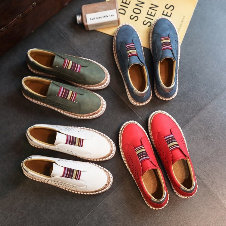 (⏳NOW ON: 50% OFF Sale! 🔥)Women Sneakers Slip Ons Canvas Shoes Fashion Casual Summer Low Top Platform Walking Flats Loafers