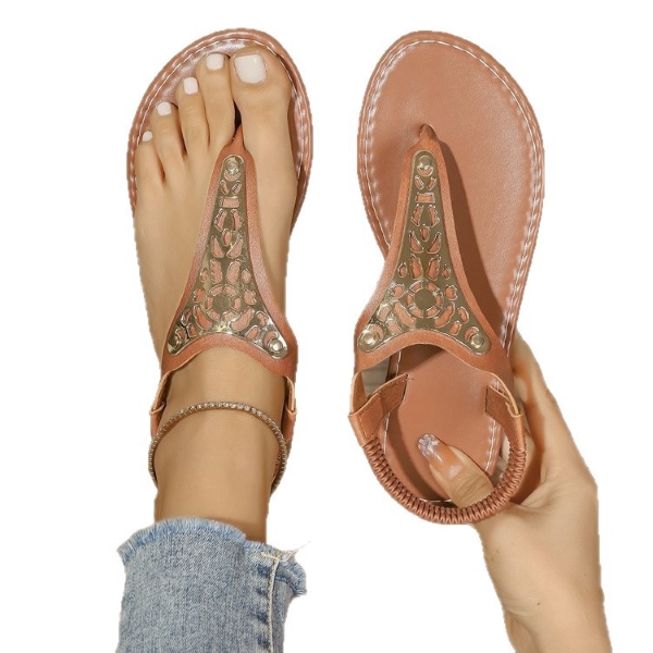 (⏳NOW ON: 50% OFF Sale! 🔥)Sandals for Women Dressy hinestone Sandals Stylish Adjustable with Arch Support Summer Comfortable Shoe