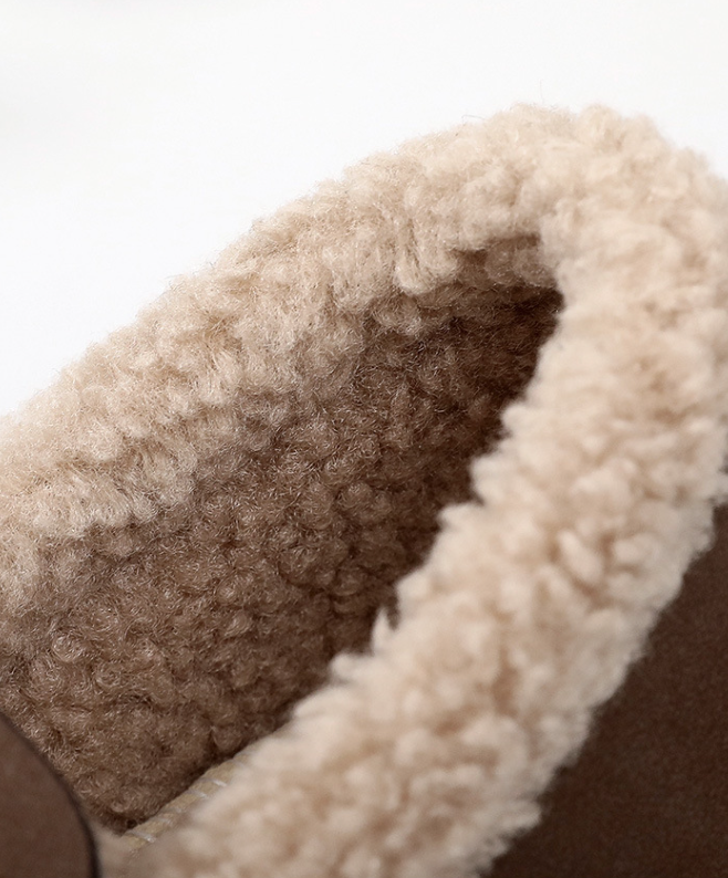 (⏳NOW ON: 50% OFF Sale! 🔥)Round-toed loafers are versatile and come with soft fleece soles for winter