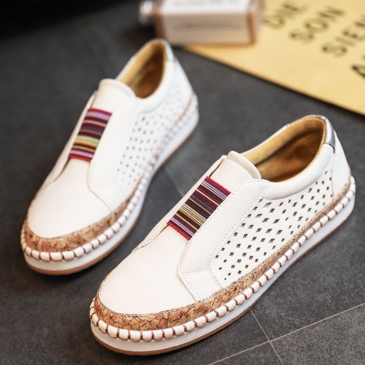 (⏳NOW ON: 50% OFF Sale! 🔥)Women Sneakers Slip Ons Canvas Shoes Fashion Casual Summer Low Top Platform Walking Flats Loafers
