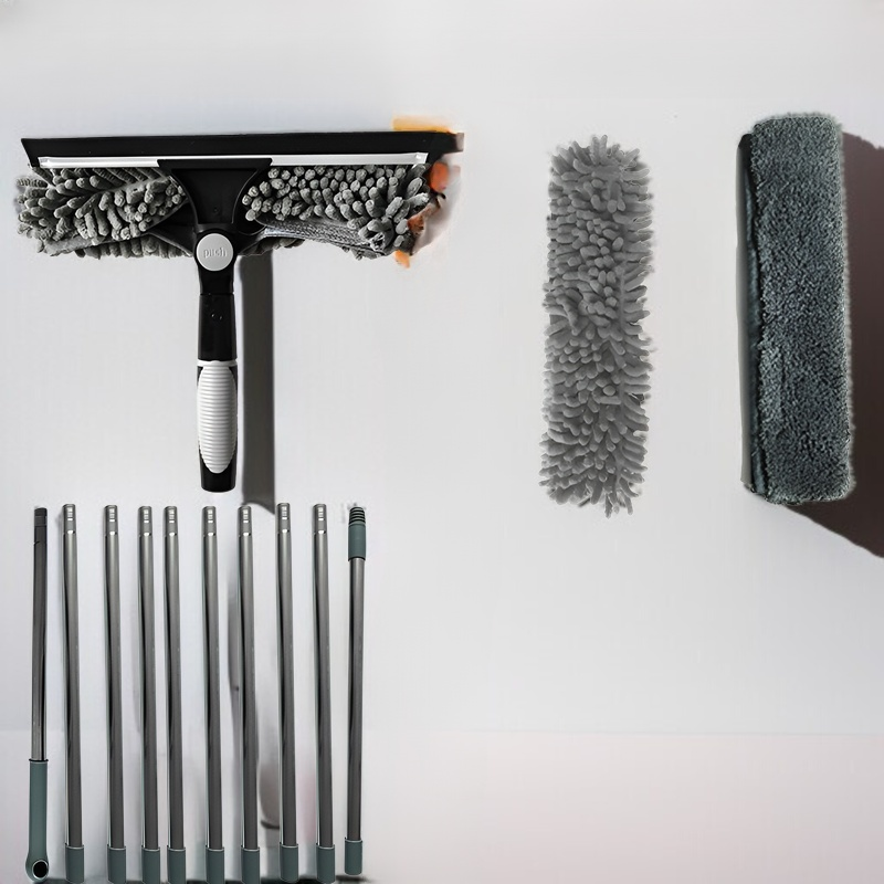 JMY Zwei-in-Eins-Fensterreinigungsschaber Glasreinigung Artefaktreinigung spezielles doppelseitiges