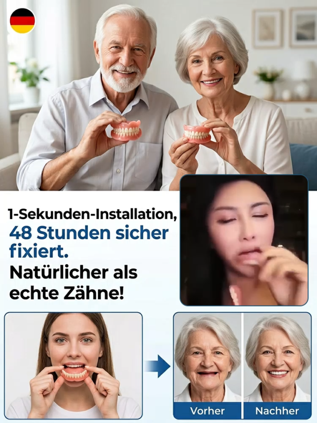 Selbstbewusstes Lächeln – Vollprothesen-Set (Ober- und Unterkiefer)