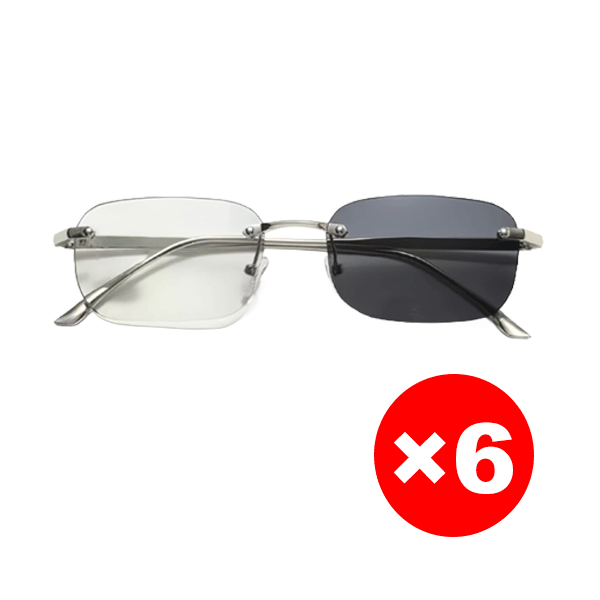 [Für alle Altersgruppen geeignet] Rahmenlose, zoomfähige und farbwechselnde Lesebrille
