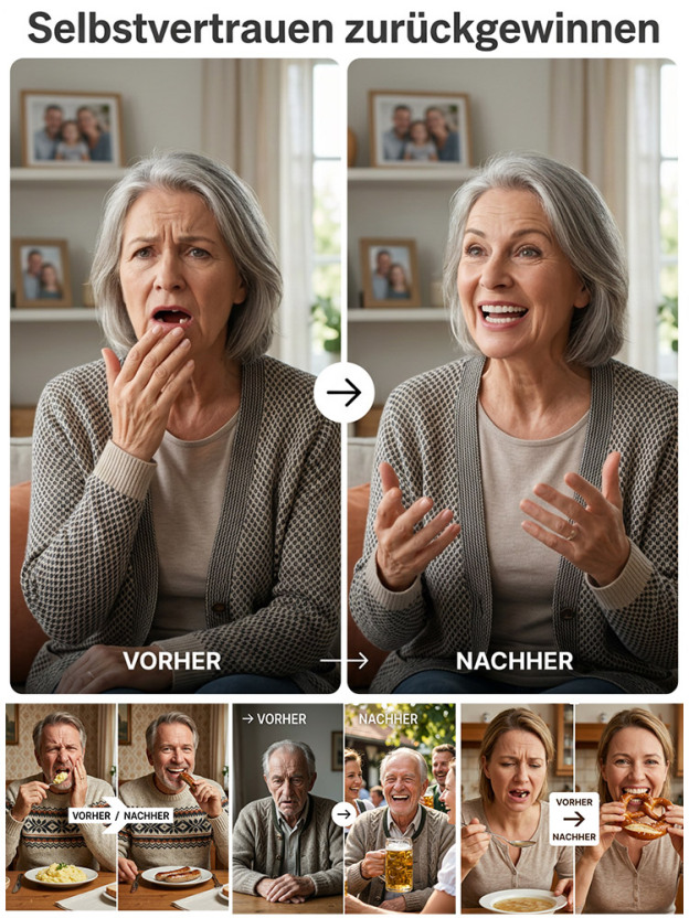 Selbstbewusstes Lächeln – Vollprothesen-Set (Ober- und Unterkiefer)