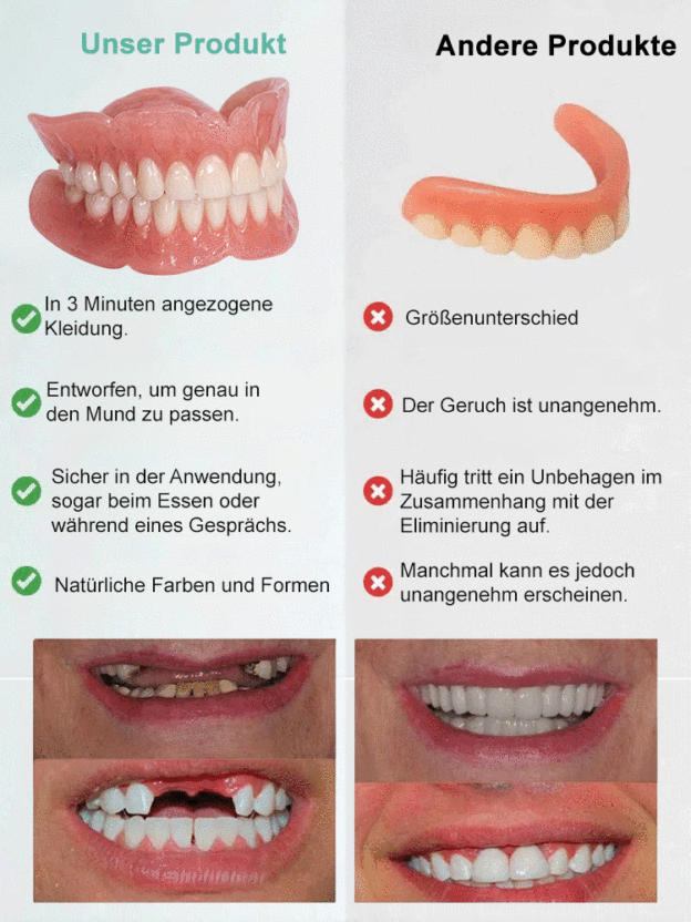 【Zahnarztfrei】Aufhellende realistische Zahnspange