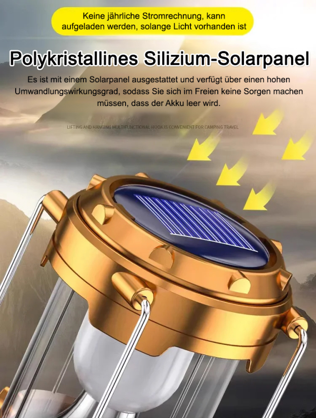 Wasserdichte multifunktionale Solarleuchte