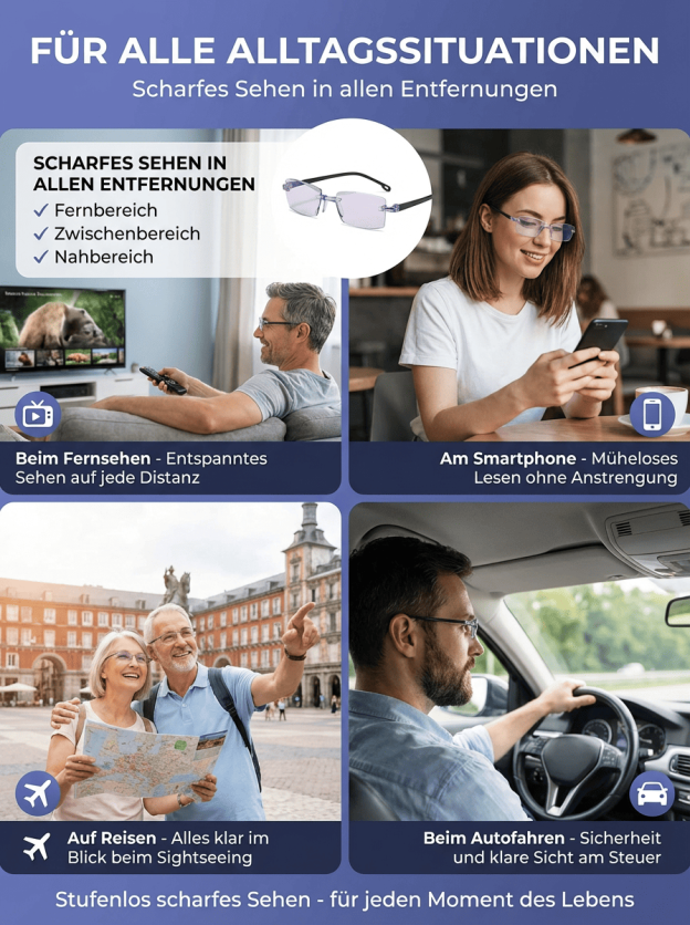 【Von Augenexperten empfohlen】In einer Sekunde aufgesetzt, die Welt sofort im Fokus!