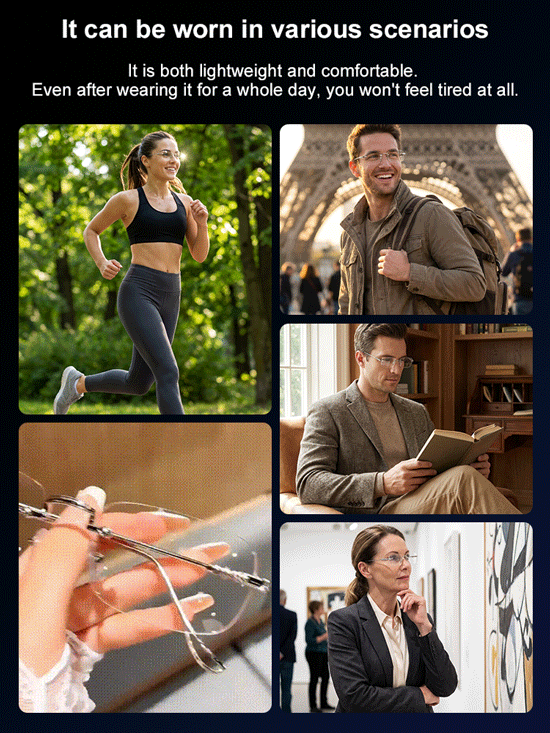 Gafas de lectura fotocromáticas ultraligeras sin marco