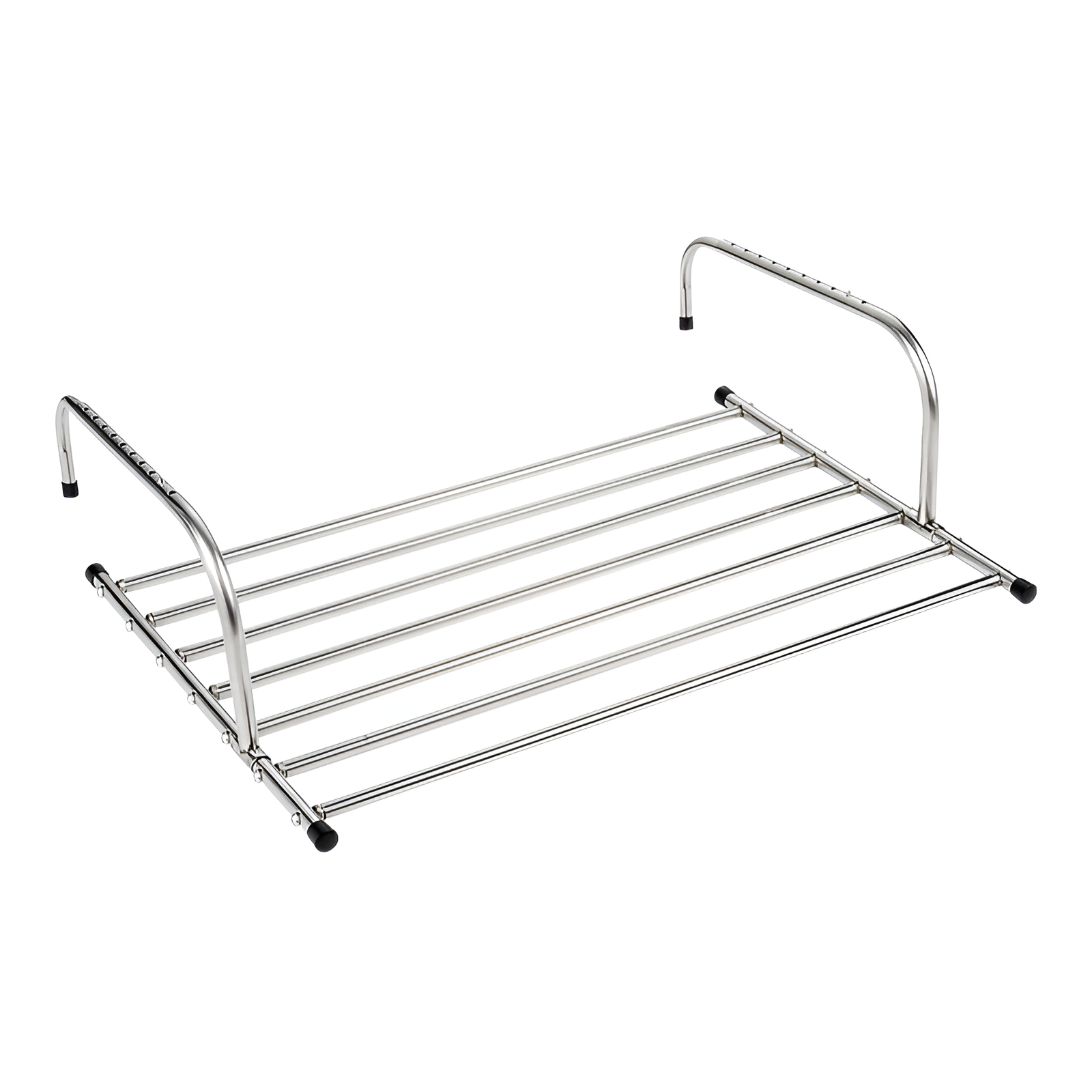 Tendedero extensible y plegable de acero inoxidable sin necesidad de taladro, para balcón y ventana