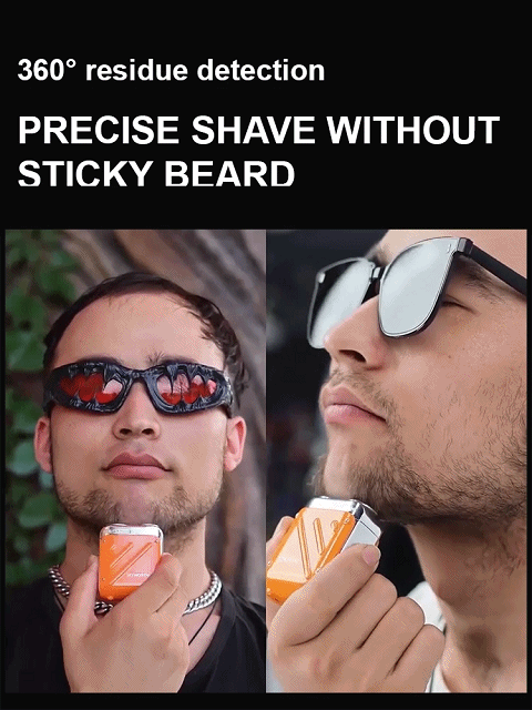 Double-head portable electric shaver