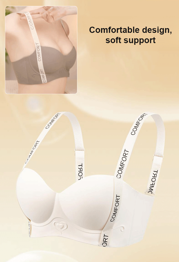 Halfcup bra without steel ring for large breasts