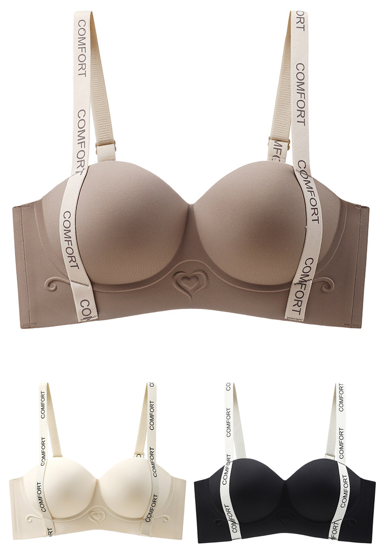 Halfcup bra without steel ring for large breasts