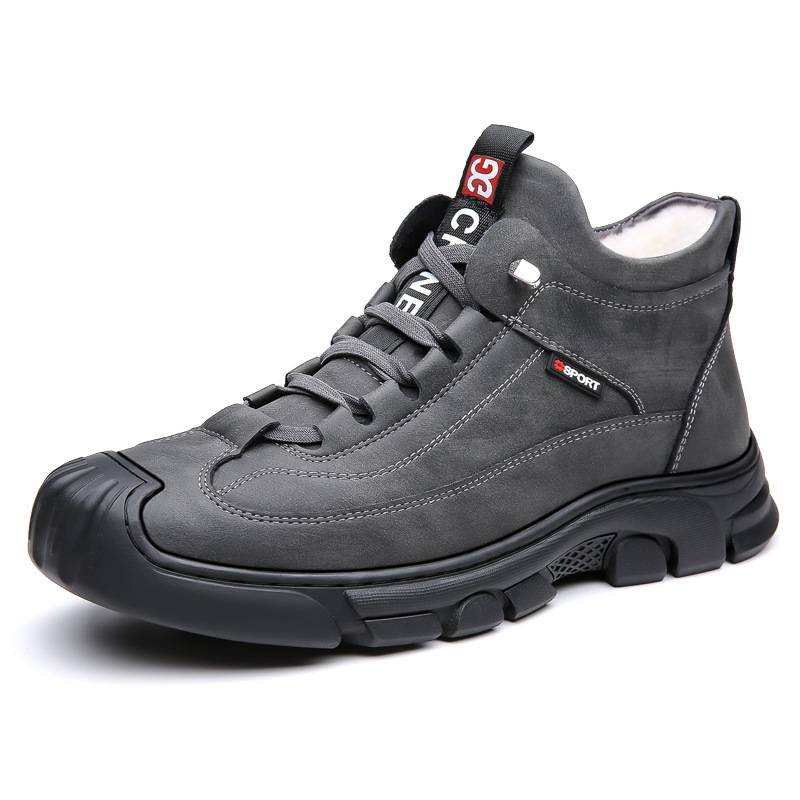 ❄️ArcticWalk Men's Winter Boots - Fur Lined, Waterproof Snow Hiking Shoes for Extreme Warmth & Comfort