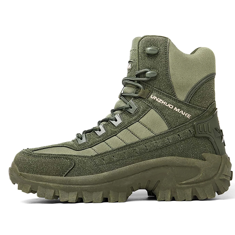 Men's Waterproof Anti-Sprain Anti-Puncture Work Combat Boots Hiking Boots (Durability Upgrade)