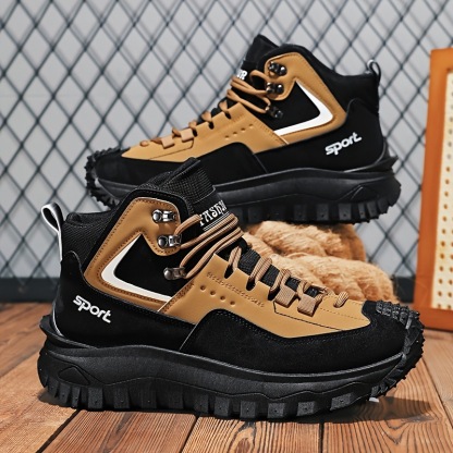 (⏰Limited Time Sale 70% OFF) Men's Outdoor Hiking Boots Work Boots Snow Boots- Waterproof, Non-Slip, Puncture-Proof And Smash-Proof; Correct Arch Support And Wide Toe - Suitable For Daily Wear And Outdoor Adventures