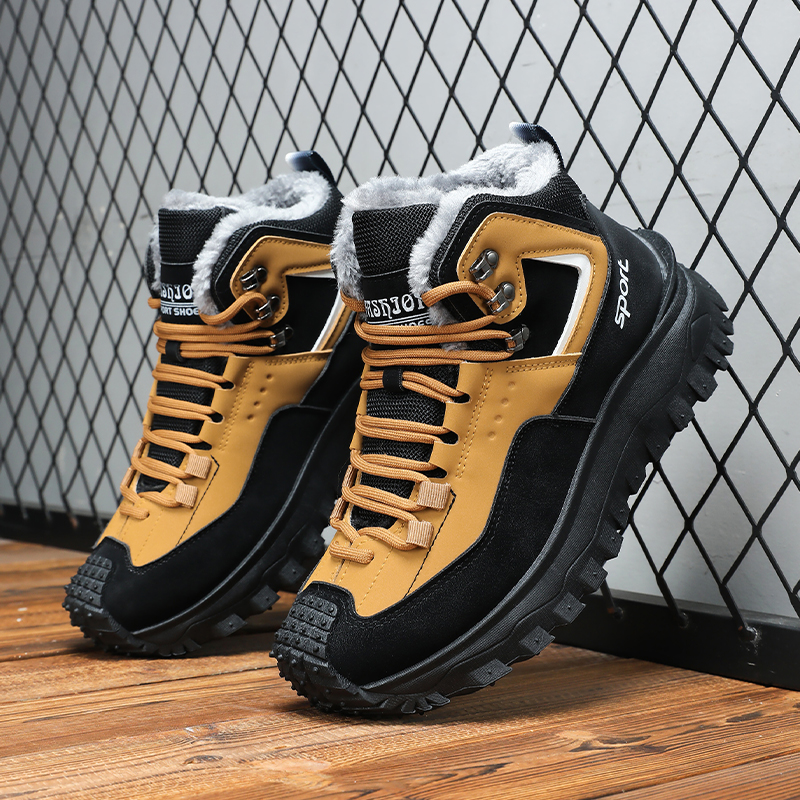 (⏰Limited Time Sale 70% OFF) Men's Outdoor Hiking Boots Work Boots Snow Boots- Waterproof, Non-Slip, Puncture-Proof And Smash-Proof; Correct Arch Support And Wide Toe - Suitable For Daily Wear And Outdoor Adventures