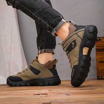 (⏰LAST DAY-70% OFF🛒)Men's Outdoor Hiking Shoes – Waterproof, Non-Slip, Puncture-Proof & Smash-Proof with Arch Support & Wide Toe – Perfect for Daily Wear & Outdoor Adventures