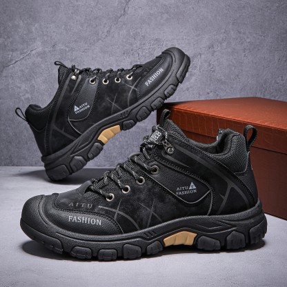 (⏰LAST DAY-70% OFF🛒)Men's Outdoor Hiking Shoes – Waterproof, Non-Slip, Puncture-Proof & Smash-Proof with Arch Support & Wide Toe – Perfect for Daily Wear & Outdoor Adventures