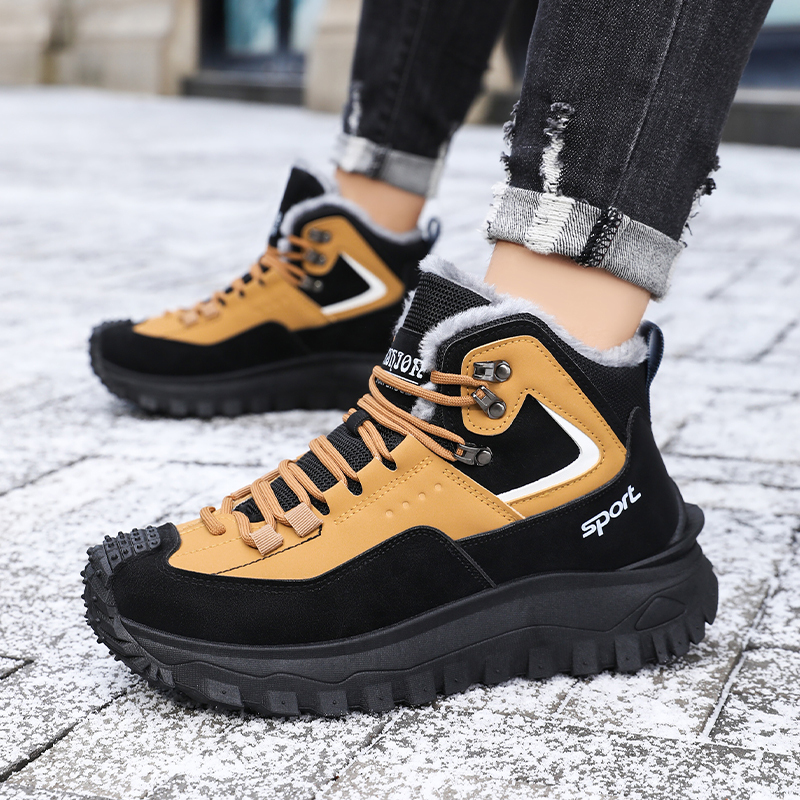 (⏰Limited Time Sale 70% OFF) Men's Outdoor Hiking Boots Work Boots Snow Boots- Waterproof, Non-Slip, Puncture-Proof And Smash-Proof; Correct Arch Support And Wide Toe - Suitable For Daily Wear And Outdoor Adventures