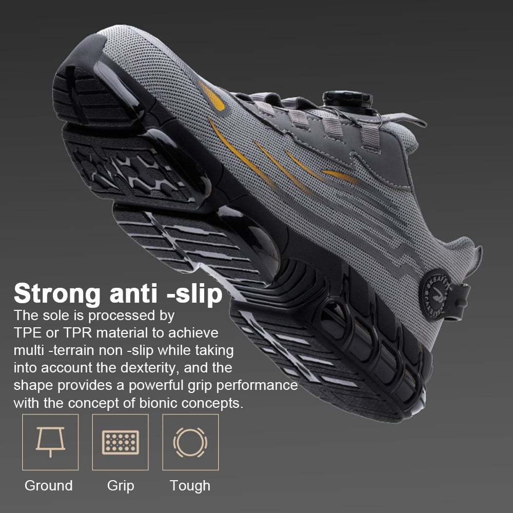 Men's Smash and Stab Resistant Work Safety Shoes - Buy 2 Free Shipping