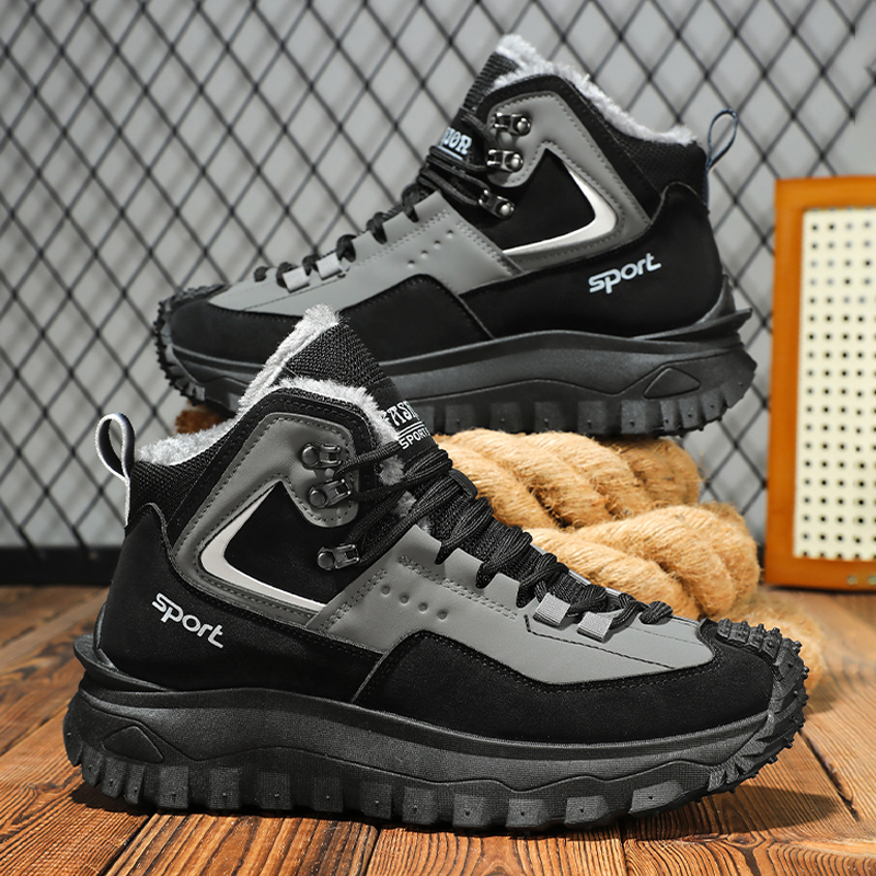 (⏰Limited Time Sale 70% OFF) Men's Outdoor Hiking Boots Work Boots Snow Boots- Waterproof, Non-Slip, Puncture-Proof And Smash-Proof; Correct Arch Support And Wide Toe - Suitable For Daily Wear And Outdoor Adventures