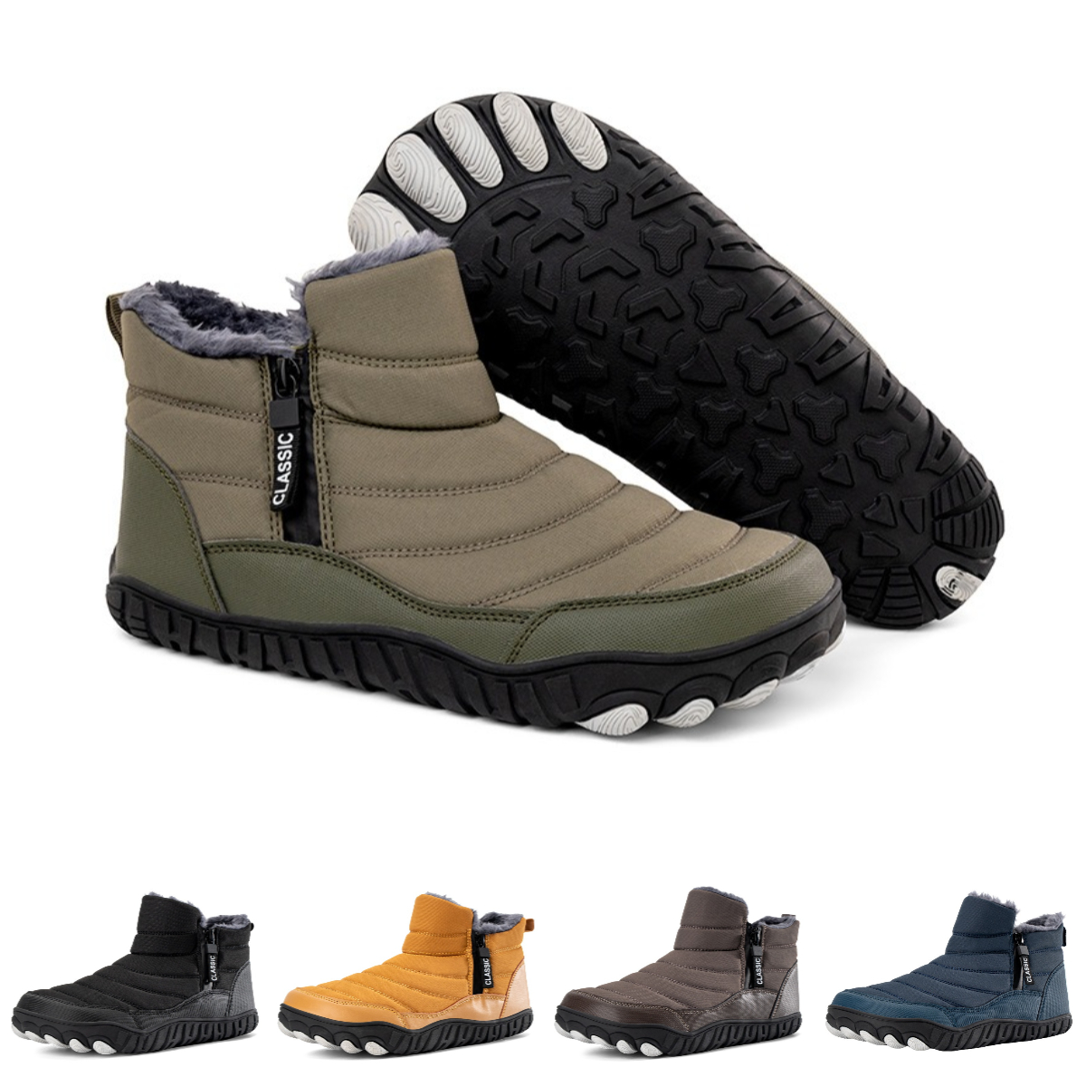CozyFlow- Non-slip & Carbon Fiber Waterproof Winter Barefoot Shoes (Unisex)