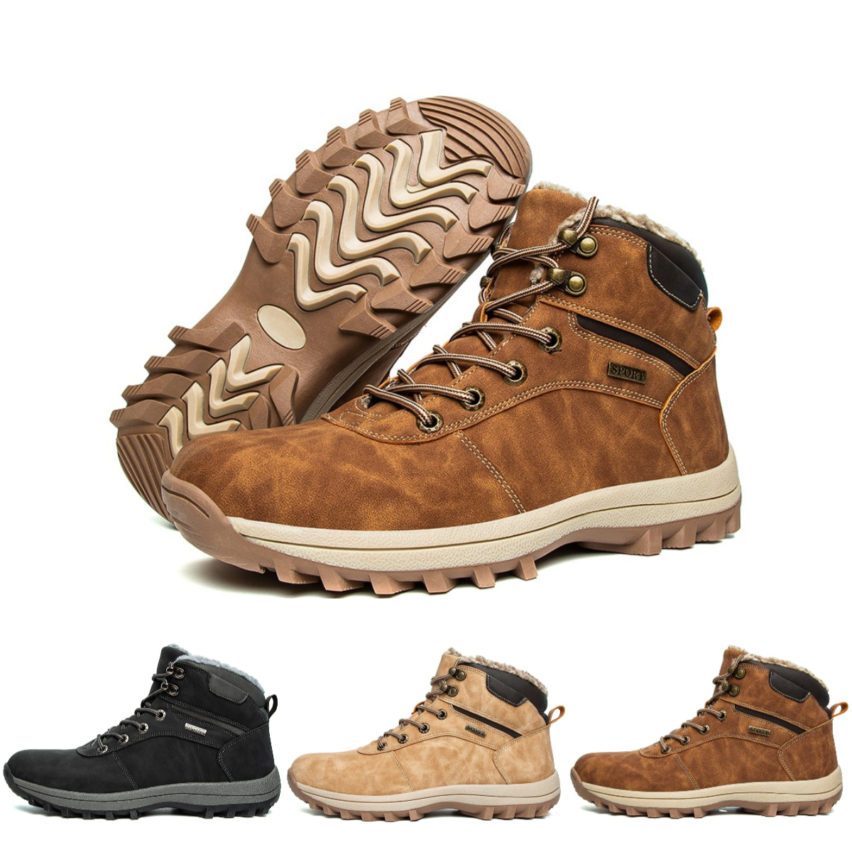 👞CozyCouture - Non-slip & Waterproof Warm Winter Cotton Boots (Unisex)