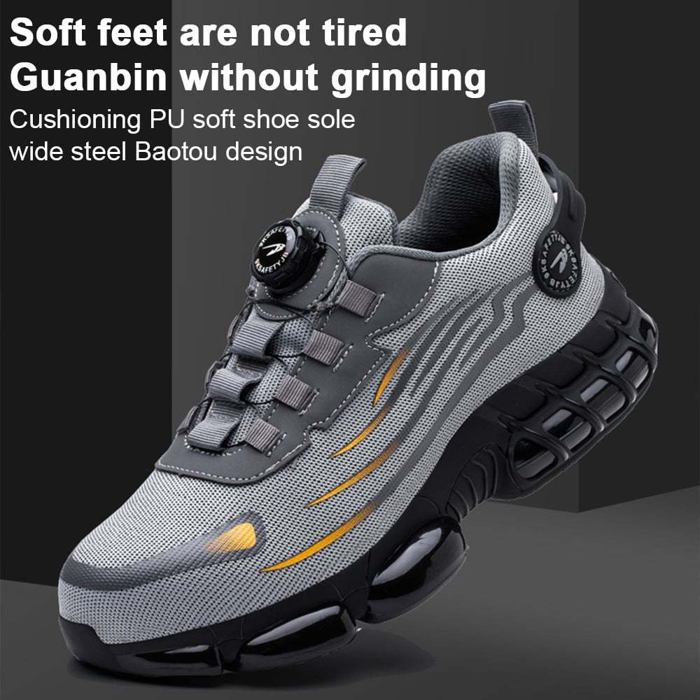 Men's Smash and Stab Resistant Work Safety Shoes - Buy 2 Free Shipping
