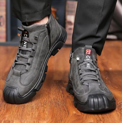 ❄️ArcticWalk Men's Winter Boots - Fur Lined, Waterproof Snow Hiking Shoes for Extreme Warmth & Comfort