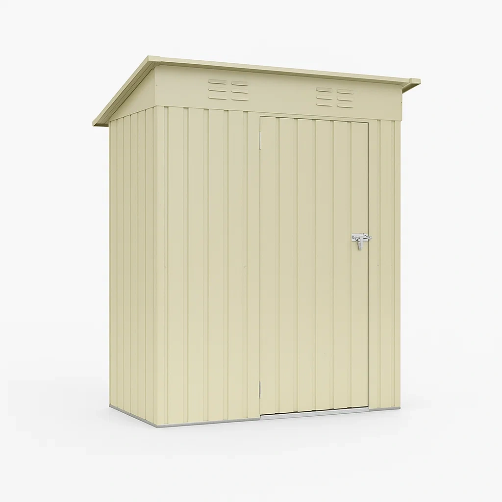 Abri de jardin beige 213×130×185 cm