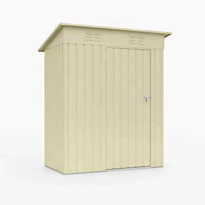 Abri de jardin beige 213×130×185 cm