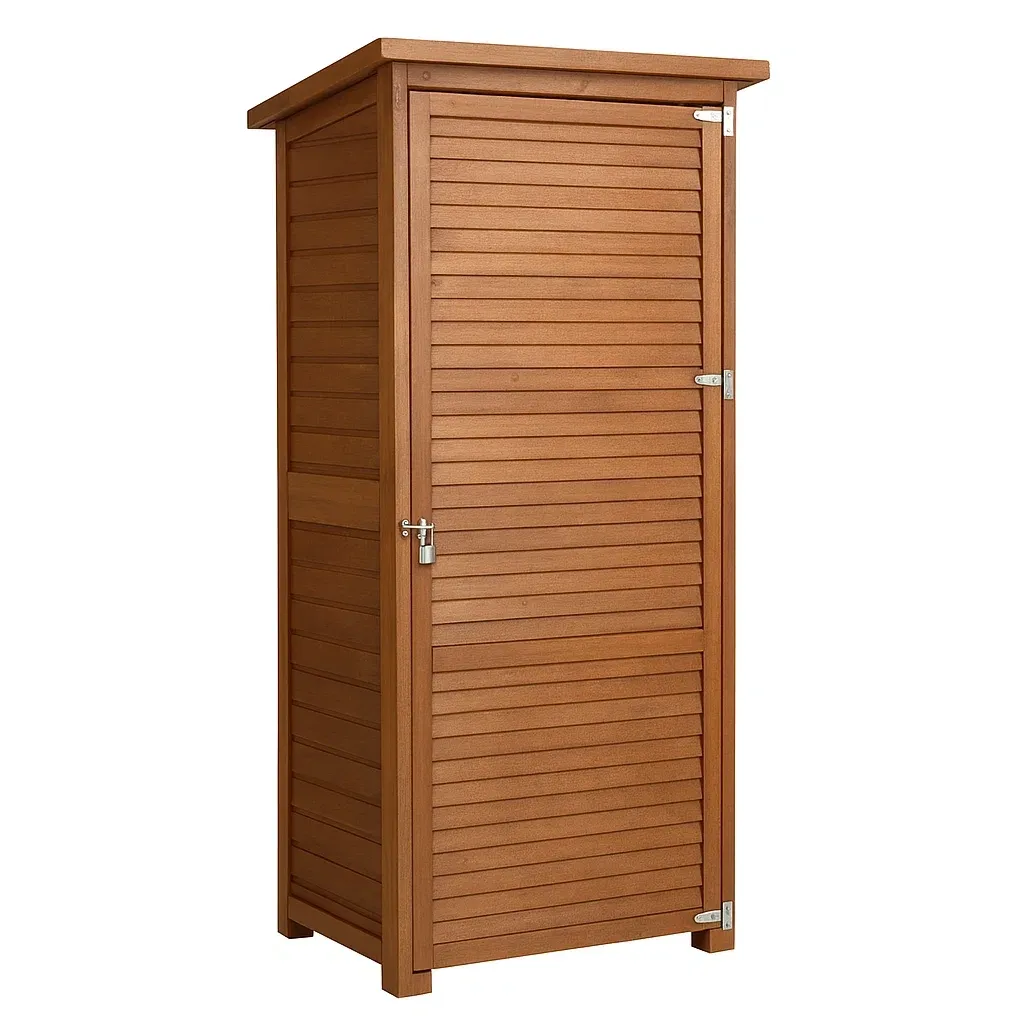 Armoire de rangement en bois d'acajou 180×75×50 cm marron