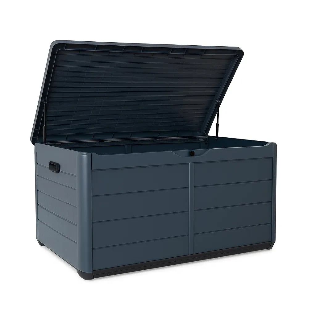 Coffre de rangement en polypropylène bleu 120×60×64 cm