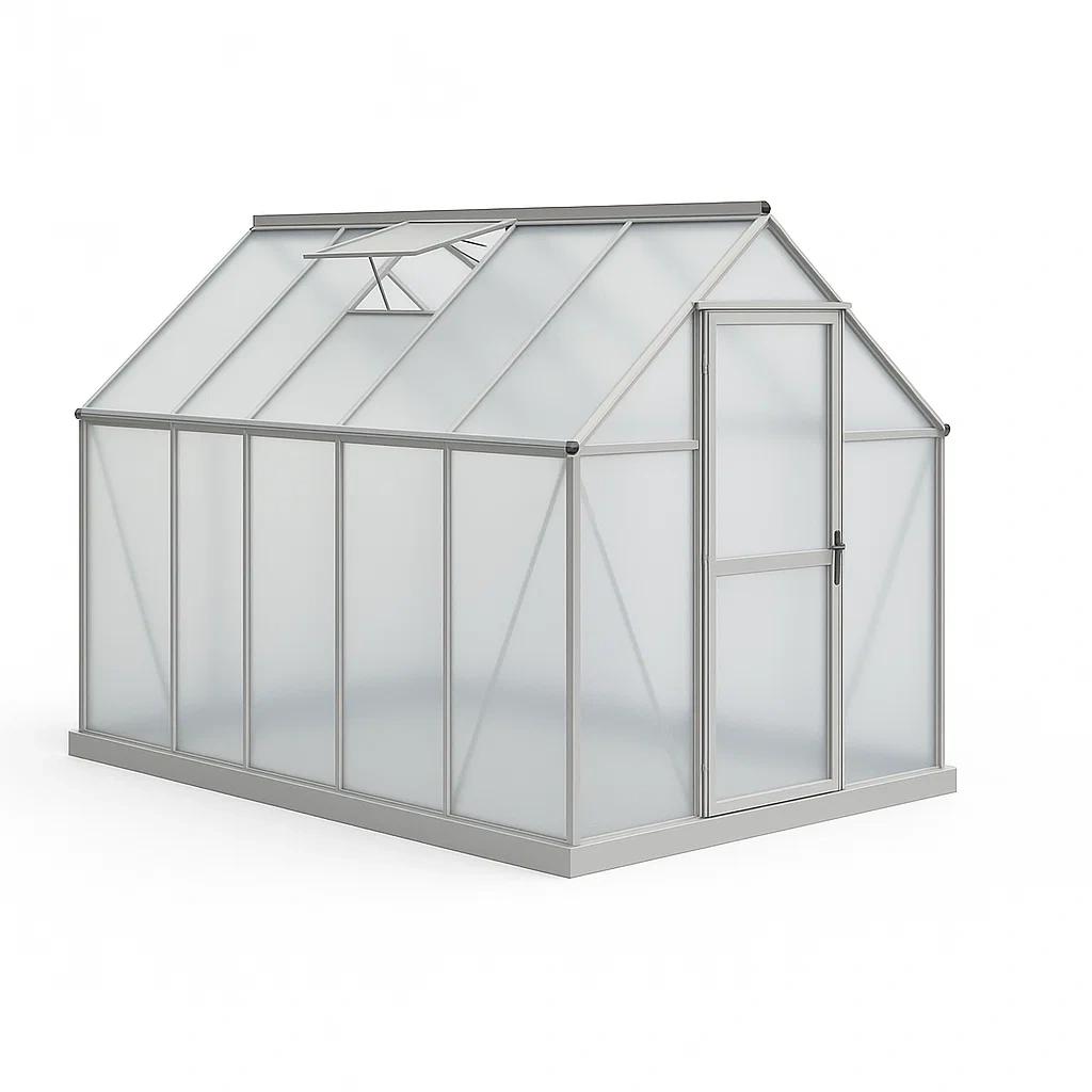 Serre en aluminium et polycarbonate 250×190×195 cm