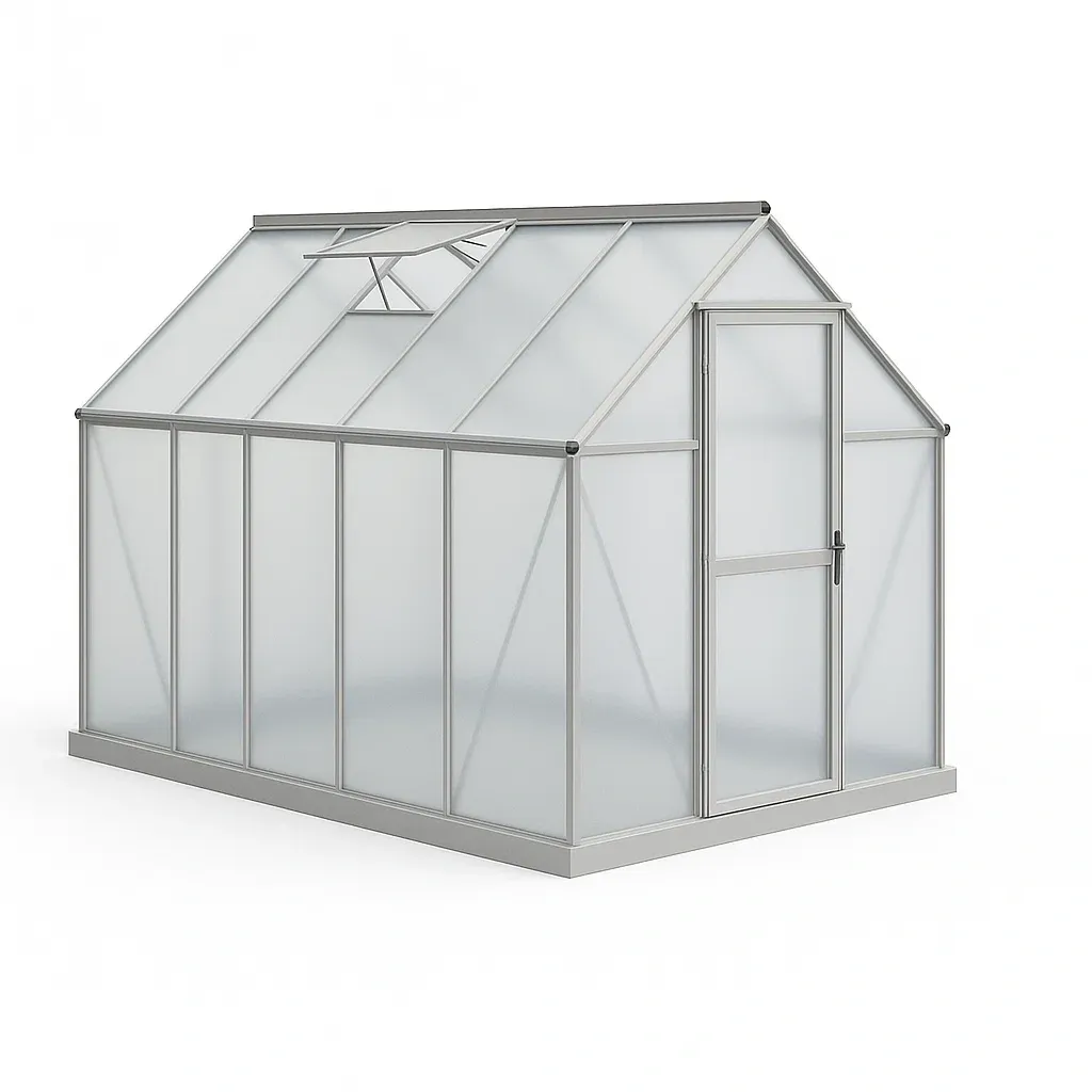 Serre en aluminium et polycarbonate 250×190×195 cm