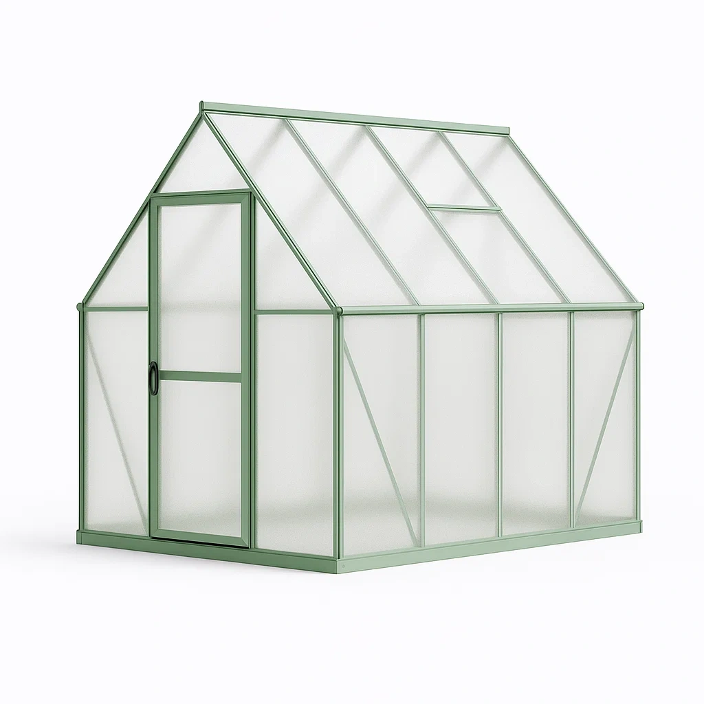 Serre en aluminium et polycarbonate 250×190×195 cm