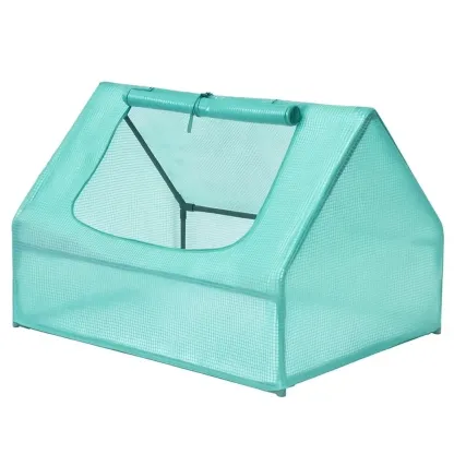 Serre en plastique vert