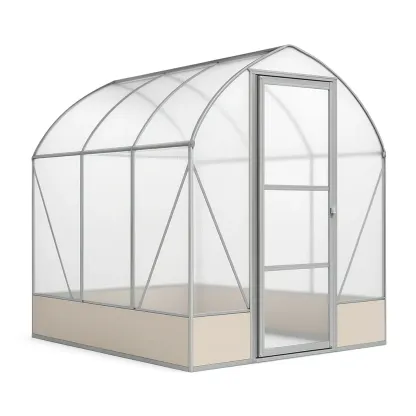 Serre en aluminium et polycarbonate