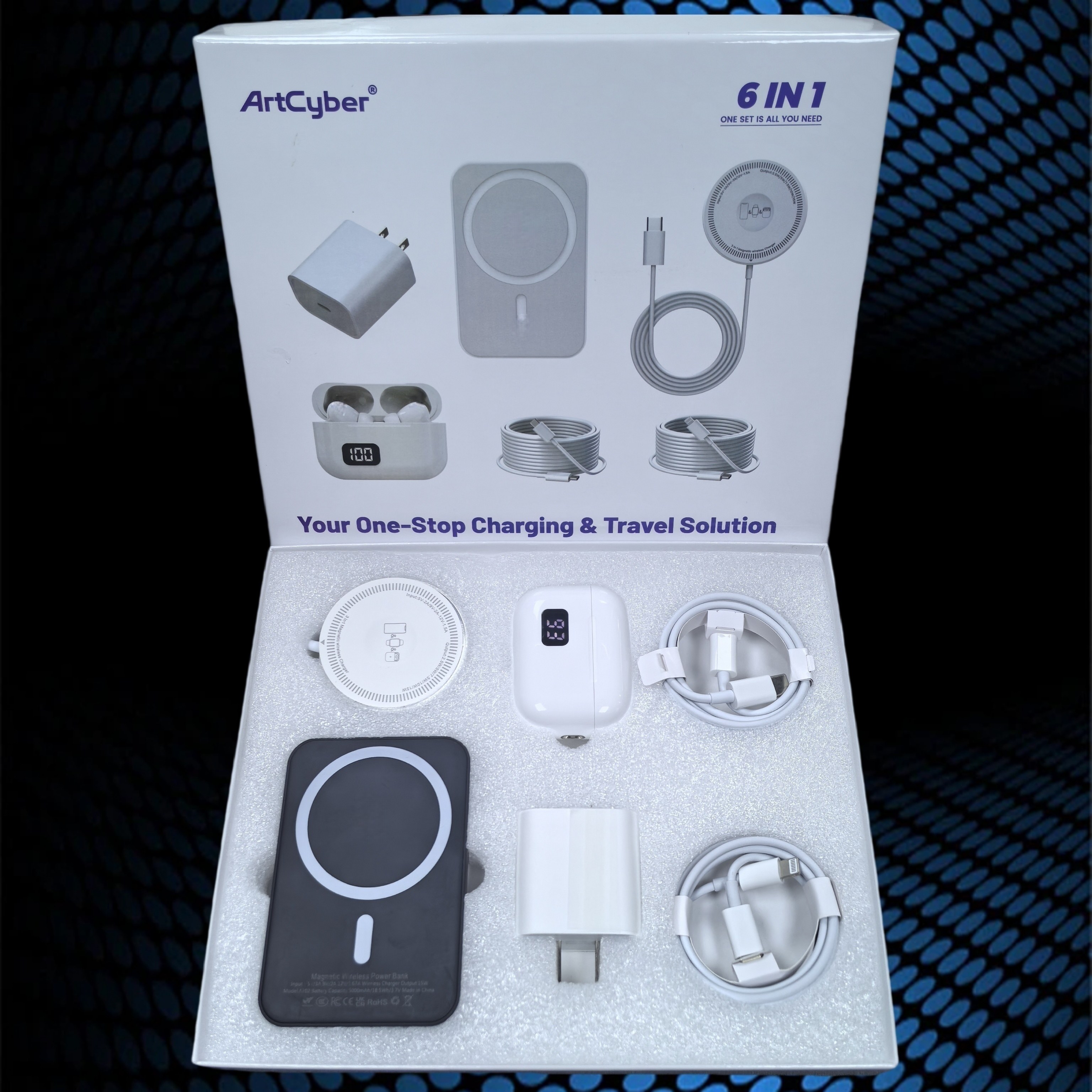 6-in-1 Magnetic Charging & Audio Kit