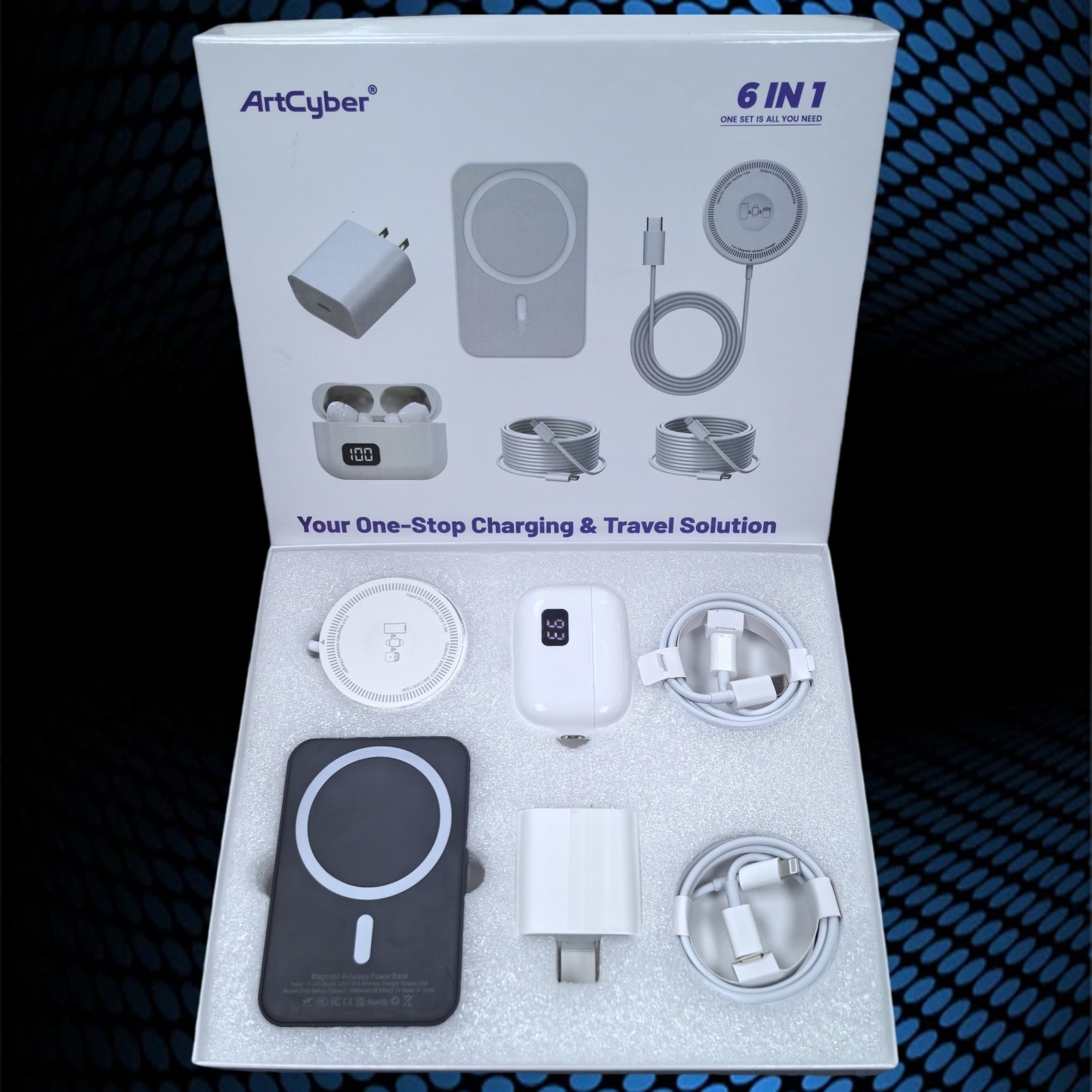 6-in-1 Magnetic Charging & Audio Kit