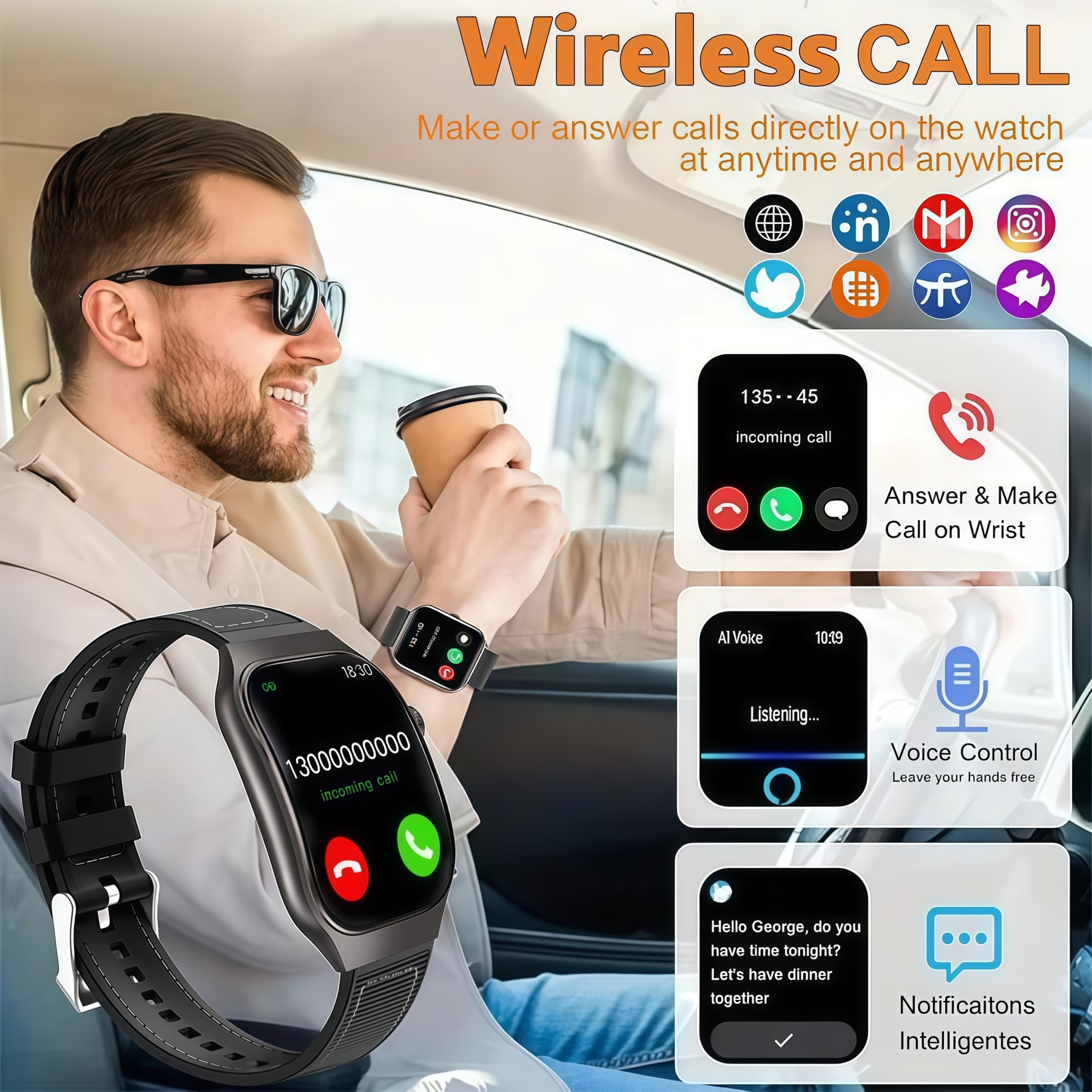 7-in-1 Smartwatch Gift Set