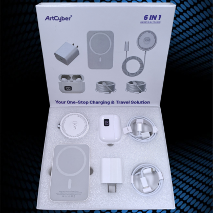 6-in-1 Magnetic Charging & Audio Kit