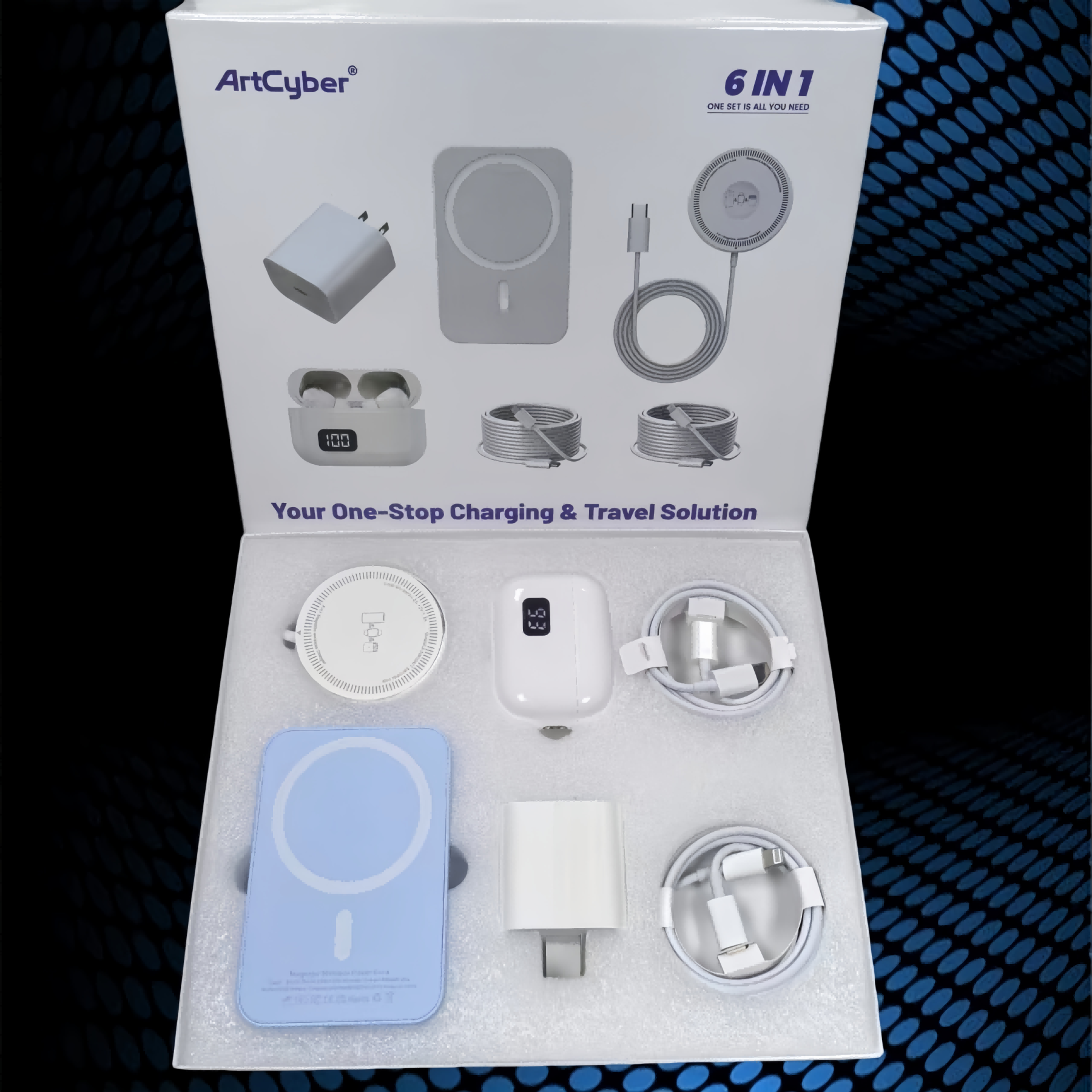 6-in-1 Magnetic Charging & Audio Kit