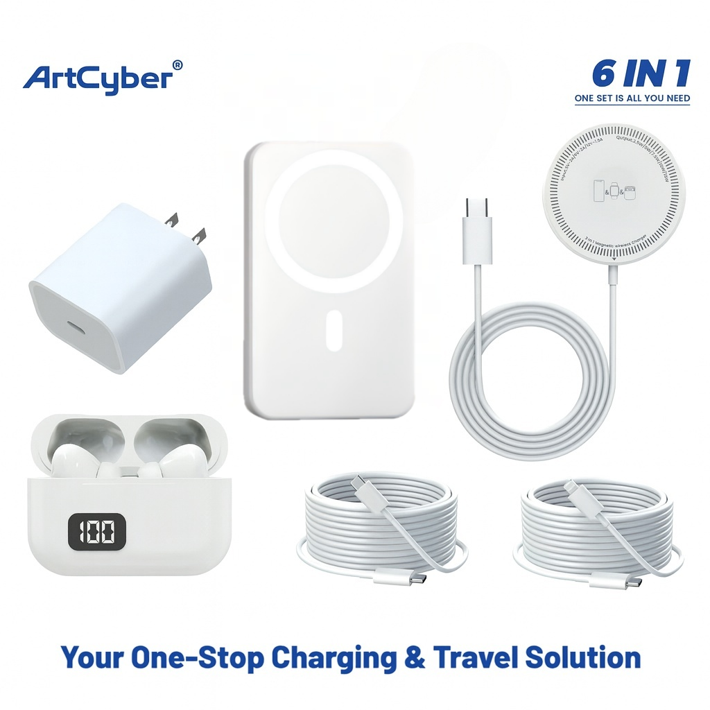 6-in-1 Magnetic Charging & Audio Kit