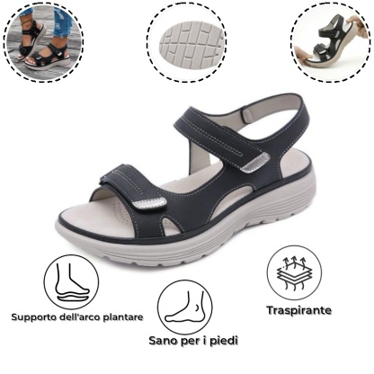 🎁Oggi a metà prezzo: non perdete l'occasione! Sandali ortopedici imbottiti con plateau da donna per l'estate.