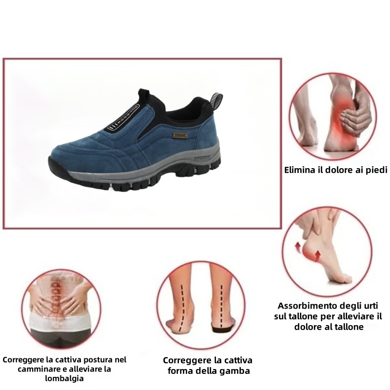 [🔥Sconto del 50% per un periodo limitato - non lasciartelo sfuggire] Scarpe ortopediche dal design ergonomico: con il loro aiuto puoi facilmente sbarazzarti del dolore ai piedi👞